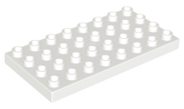 Lego® Duplo® deska 4x8 bílá
